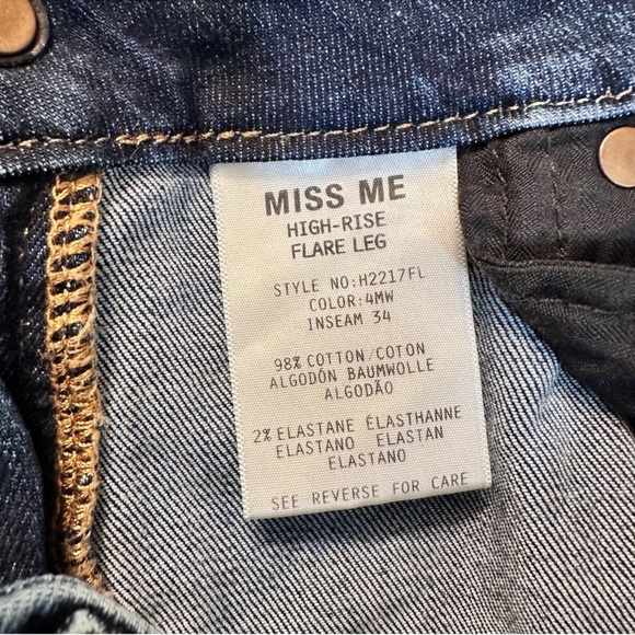 MISS ME High-Rise Flare Leg - Size 29 - Picture 10 of 13
